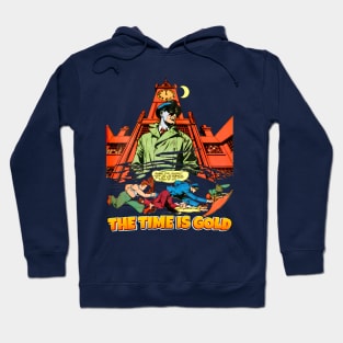 The Time Is Gold Midnight Comic Style vs Bullets Balow Retro Vintage Comic Hoodie